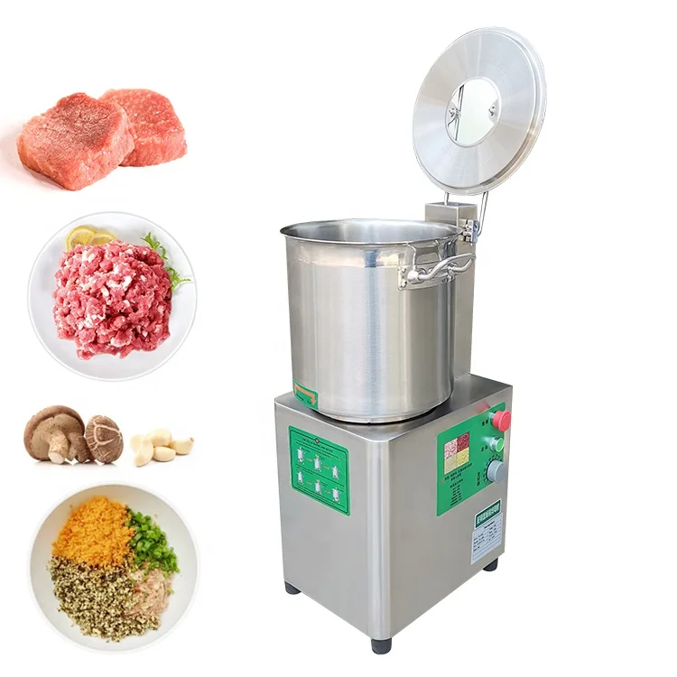 Automatic vegetable cutting machine / high speed automatic meat bowl cutting machine and mixer / kitchen mincing equipment