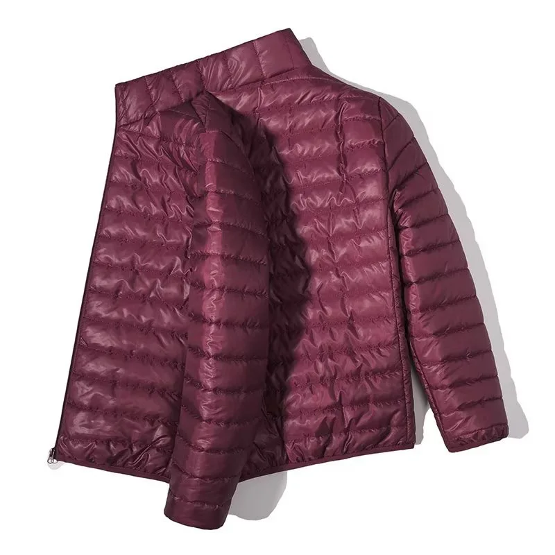 

Ультралегкая хлопковая куртка-жилет для мужчин больших размеров, весенняя, тонкая, на хлопковой подкладке, 2 шт.