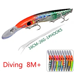 Big Jerkbait Minnow Crankbaits Fishing Lures Hard Bait Artificial Wobblers For Pike Carp Striped Bass Trolling Tackle Swimbait