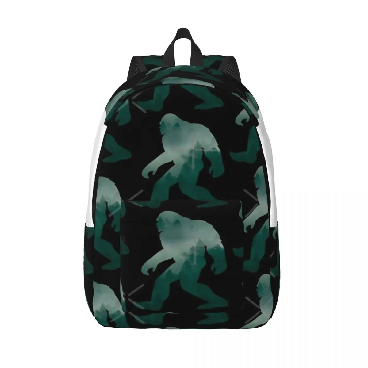 

Misty Forest Bigfoot Простой и стильный рюкзак Холщовый рюкзак Женский рюкзак