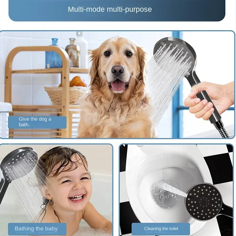 

Премиальная складная душевая лейка для ванной комнаты из нержавеющей стали с тремя режимами распыления, комплект для домашнего использования