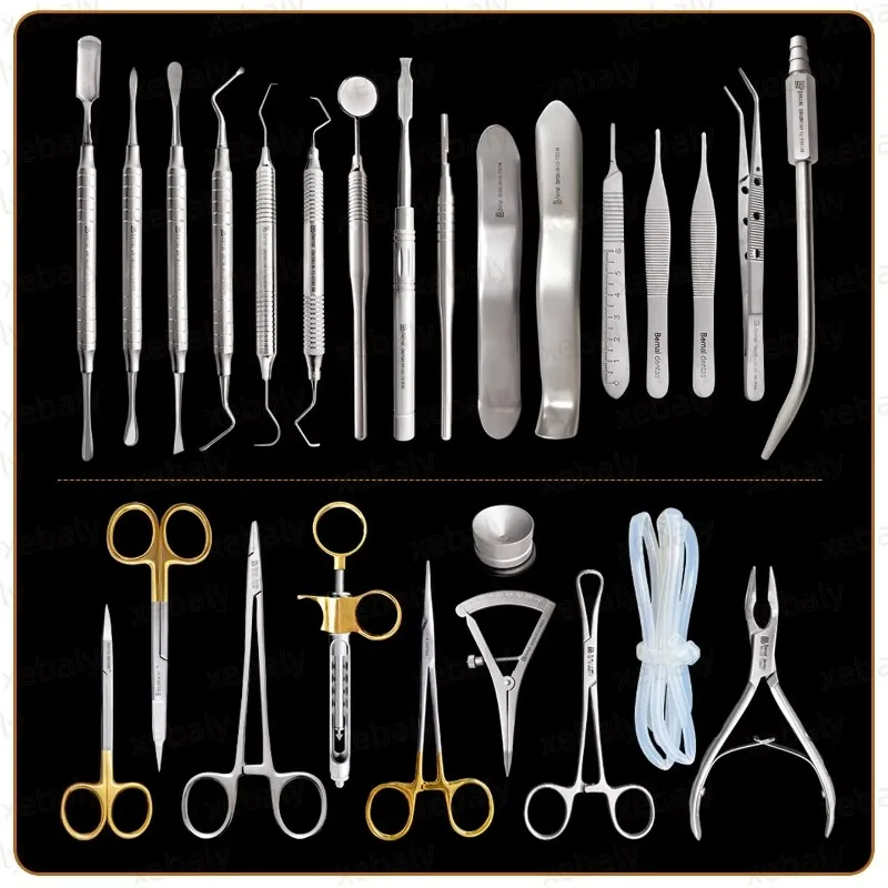 26pcs/kit High Quality Dental Implant Surgical Kit Basic Oral Surgery Instruments Set Professional Dental Tools for Implantology
