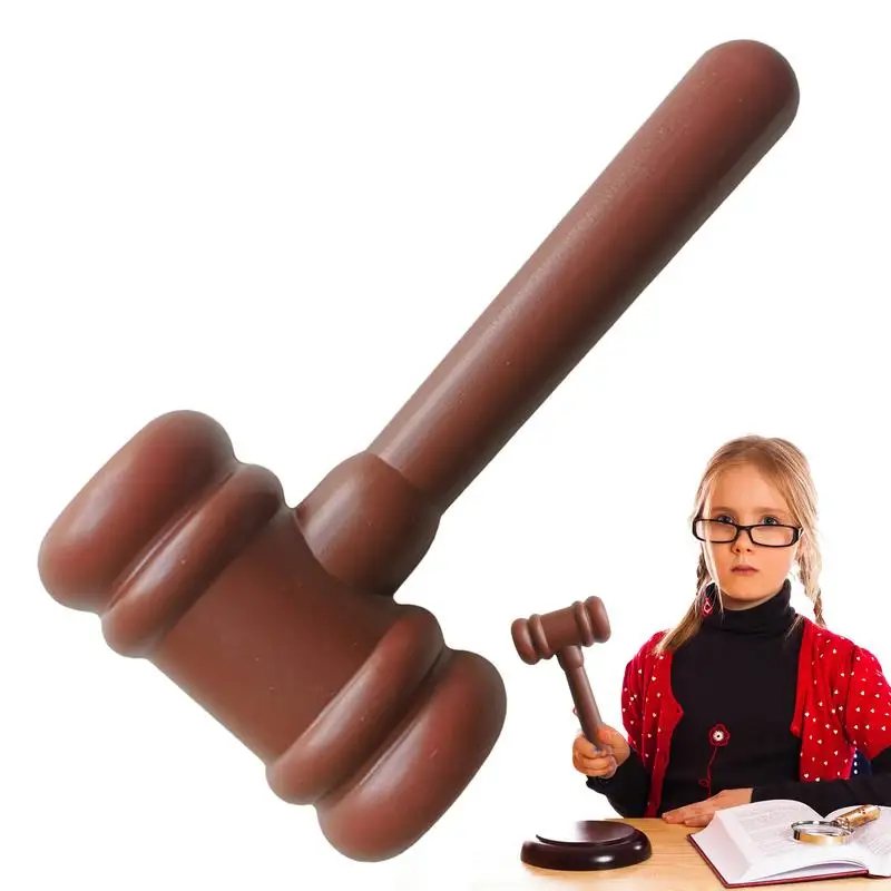 القاضي المطرقة لعبة العدالة المطرقة الاطفال قاعة المحكمة المطرقة لعبة القاضي المطرقة زي ملحق العدالة زي الدعائم للحزب تأثيري