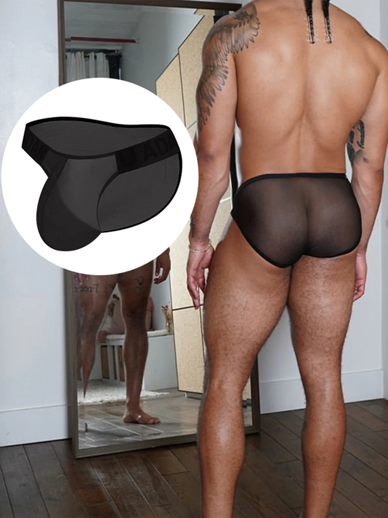 

Сексуальные мужские трусы, летнее ультратонкое прозрачное нижнее белье из ледяного шелка с тиснением на талии, трусы без следов