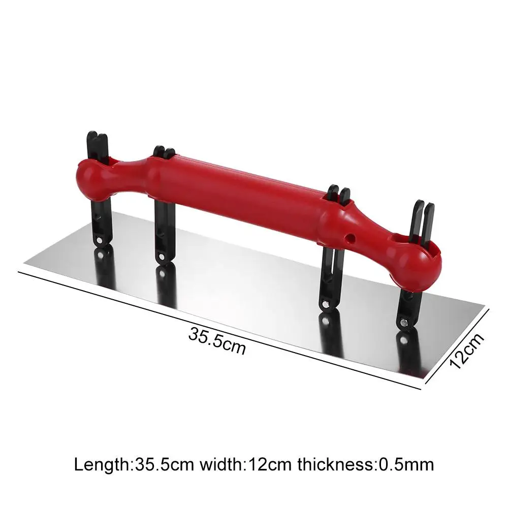 Multi-function Arc Paint Trowel Adjustable Smooth Scrape Putty Trowel High Carbon Steel Non-slip Handle Putty Spatula Renovation