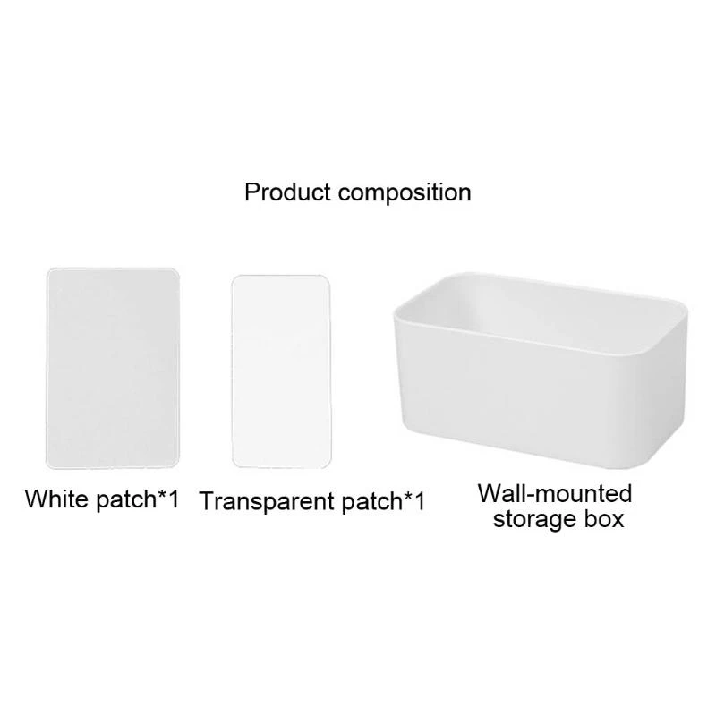 97QC Organización pared Spits Sporter White para baño oficina del baño cocina dormitorio