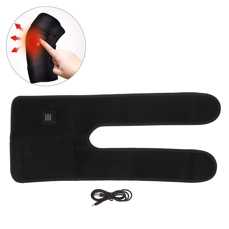 

Электрический согревающий бандаж для колена с подогревом, зарядка 5В USB/Type-C, 3 уровня нагрева для облегчения боли в коленном суставе