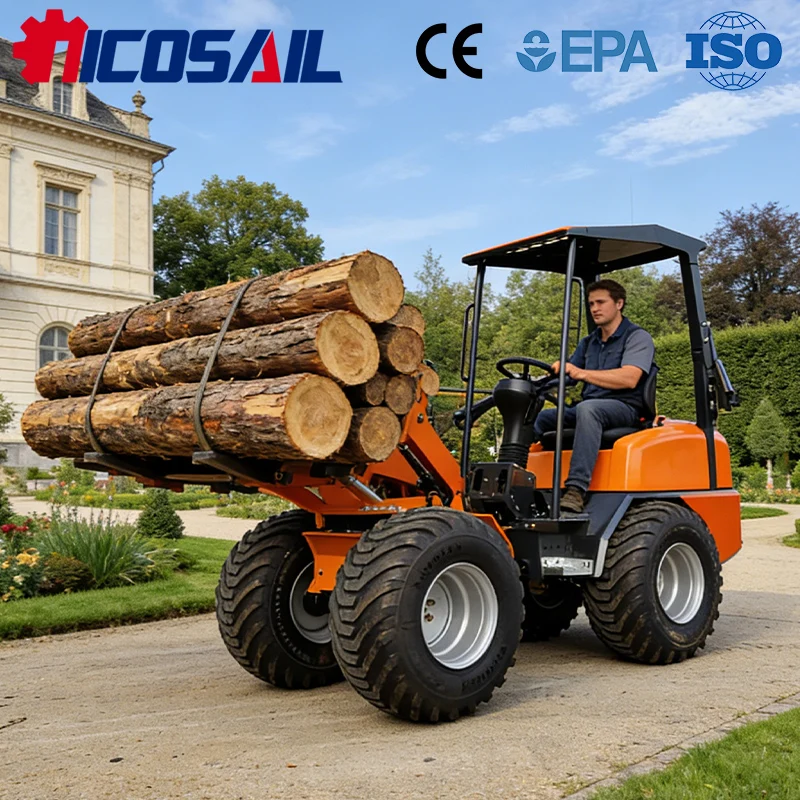 

Nicosail D130 1560kg Heavy Duty Mini Dumper CE Certified Hydraulic Tipper for Building Site Operation