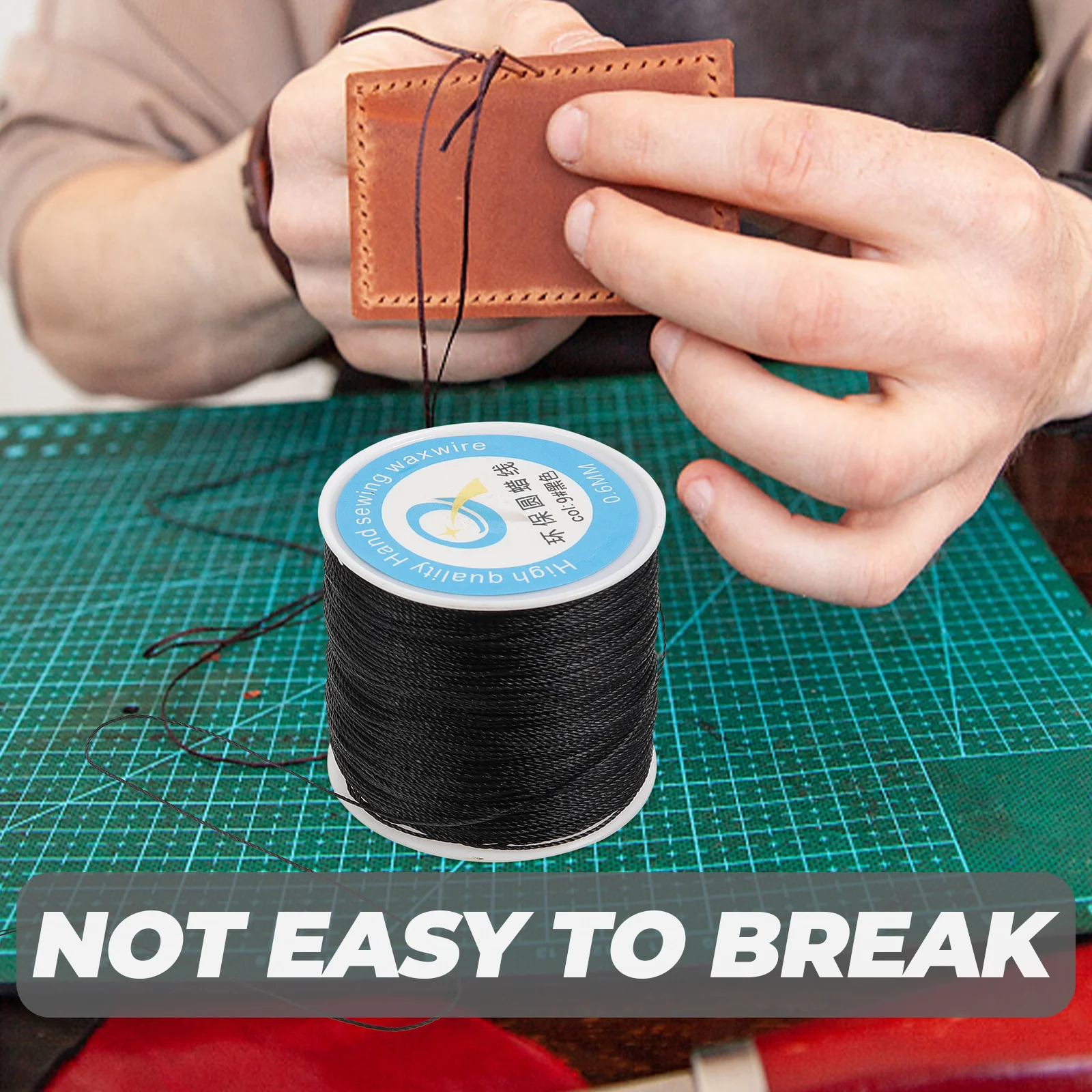 

2Pcs Premium Waxed Thread Tough Polyester Sewing DIY Bookbinding Repair Projects Bright Color Waxed Thread