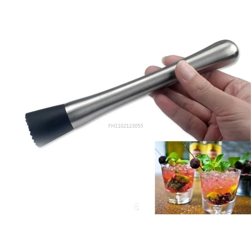 

Bar Cocktail Shaker Mojito Mint Muddler Stainless Steel Wine Mixing Stick Cocktail Muddler Ice Crusher Hammer Bartenders Barware