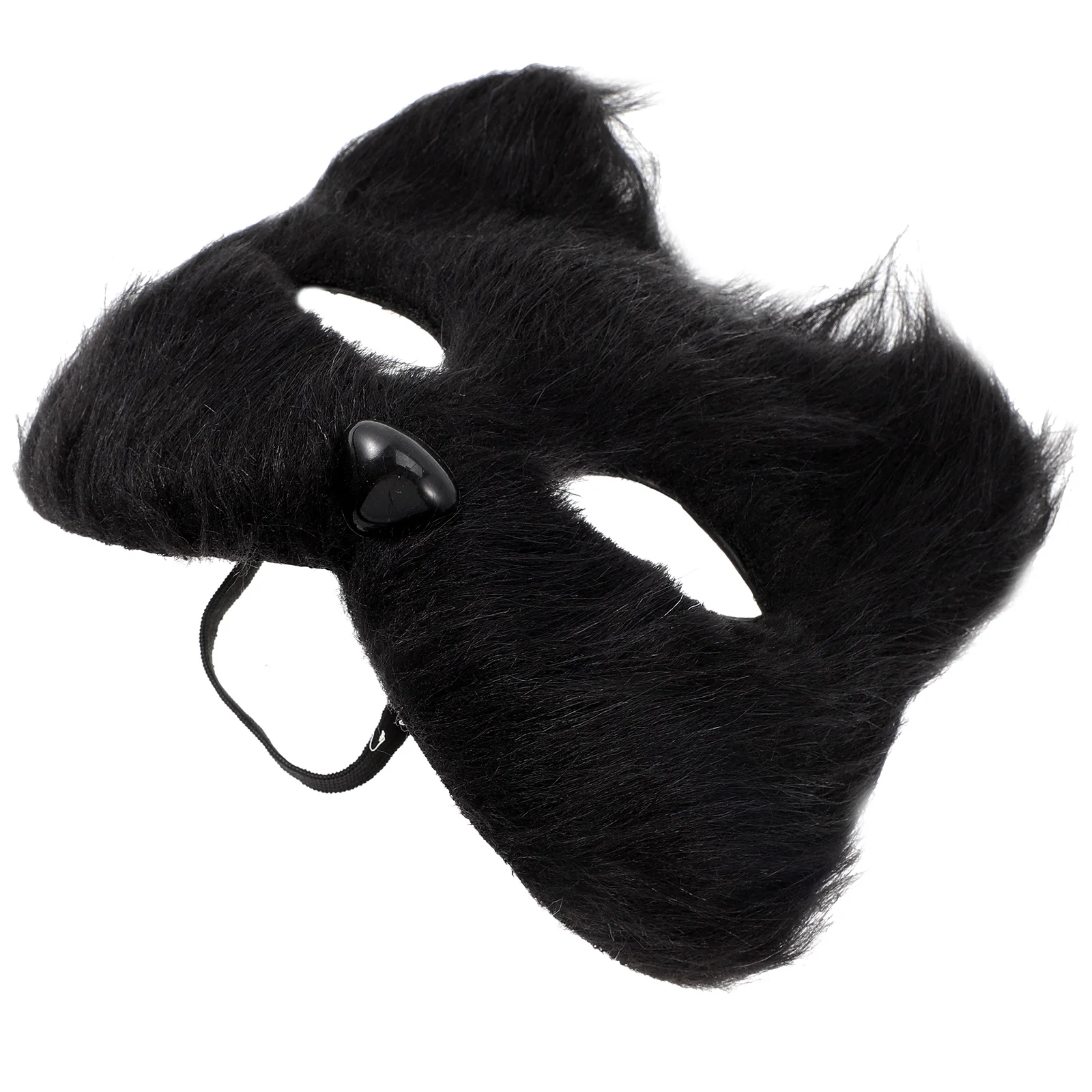 

Fox Mask Diy Kitsune Christmas Party Decoration Mardi Wool Cosplay Gras Supplies Creative