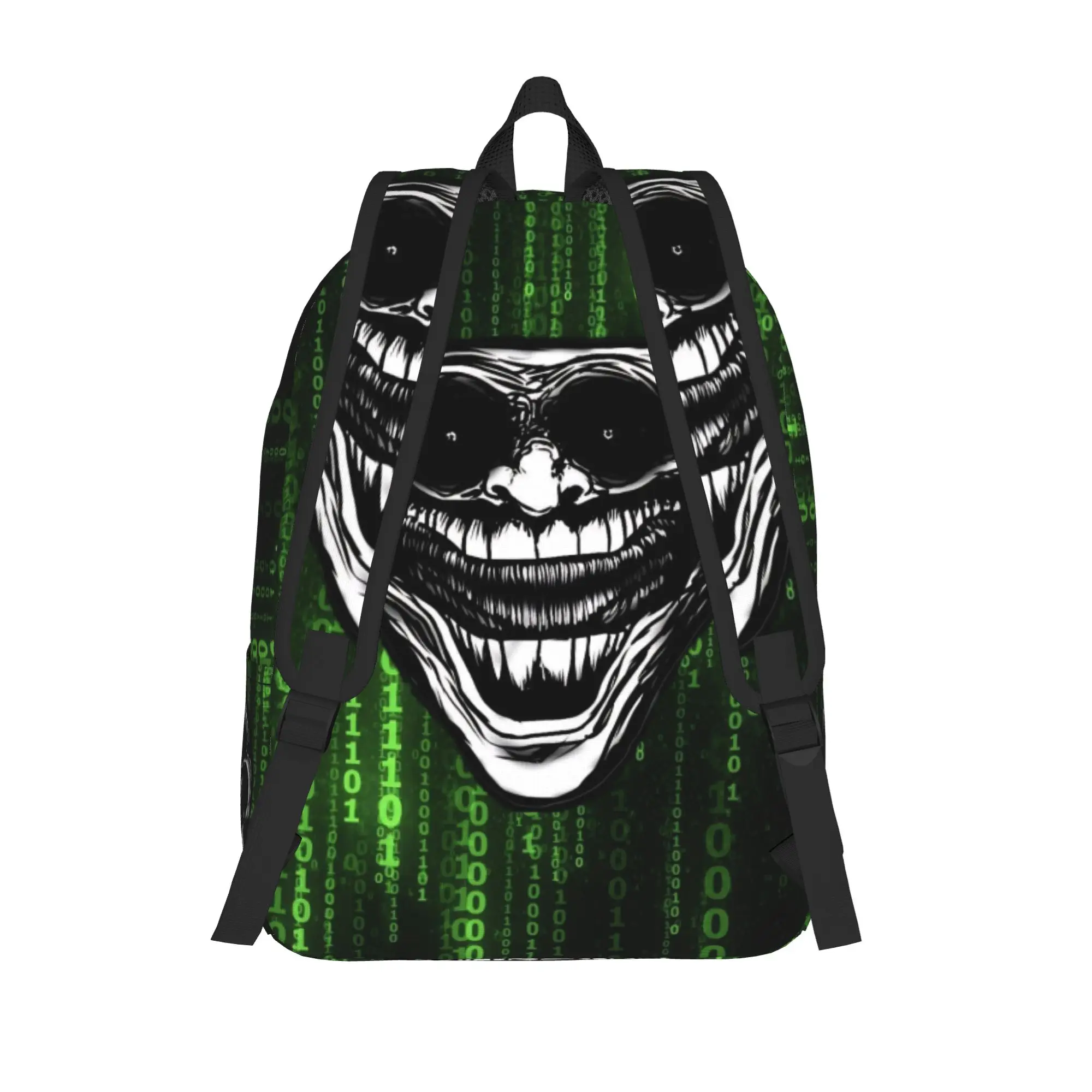 Evil Troll Face Meme Funny Classical Backpack Gift Student Business Horror Humor Daypack for Men Women College Canvas Bags