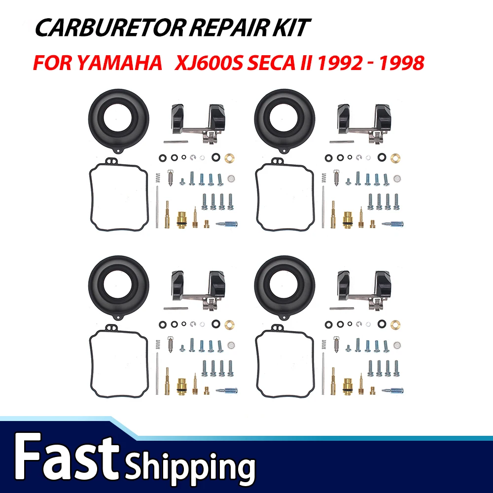 

4Sets For YAMAHA XJ600S SECA II 1992 - 1998 Motorcycle Carburetor Repair Kit