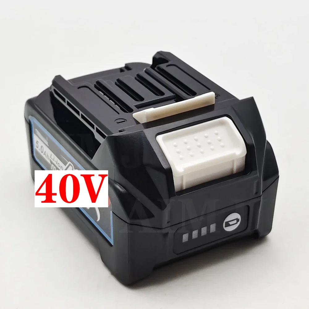 Untuk Makita Baterai 40V Baterai Li-ion 5,0Ah untuk XGT 40V BL4025 BL4040 BL4020 BL4050 BL4060 BL4050B Obeng Bor Listrik