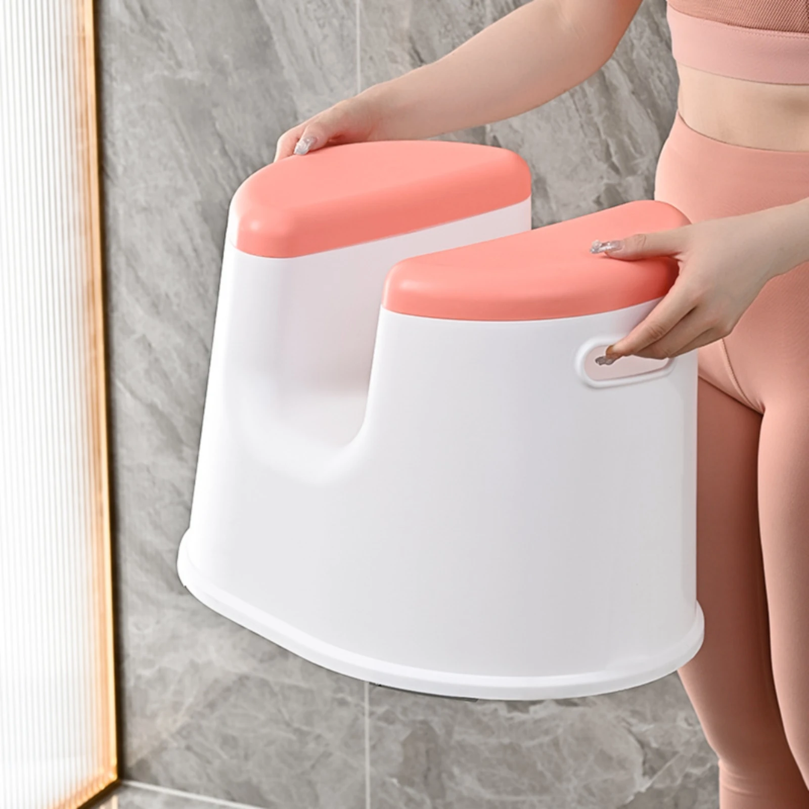 Plastic Sitz Bath Stool Low Base Sitz Bath Stool Postpartum Soak Pan Easy to Clean Personal Care Aid Lightweight for Bathroom view 6