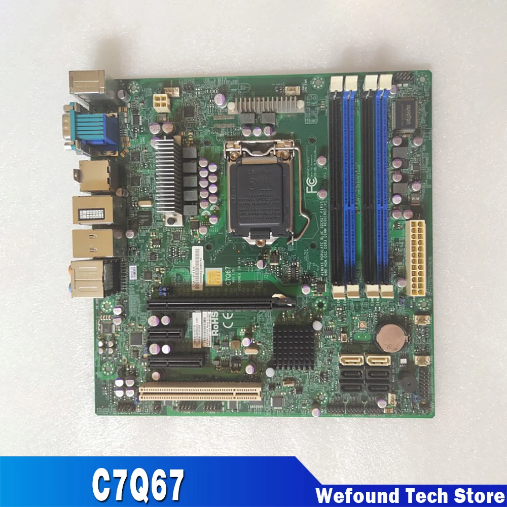 Server Motherboard Series LGA1155 DDR3 PCI-E 2.0 For Supermicro  C7Q67