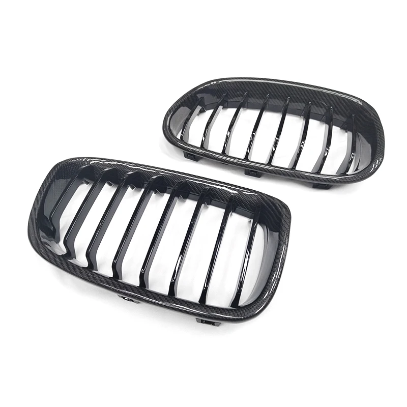 

F20 Single Slat Carbon Grill ABS Gloss Black Front Kidney Grills for BMW 1 Series F20 2012-2014 Front Bumper Grille