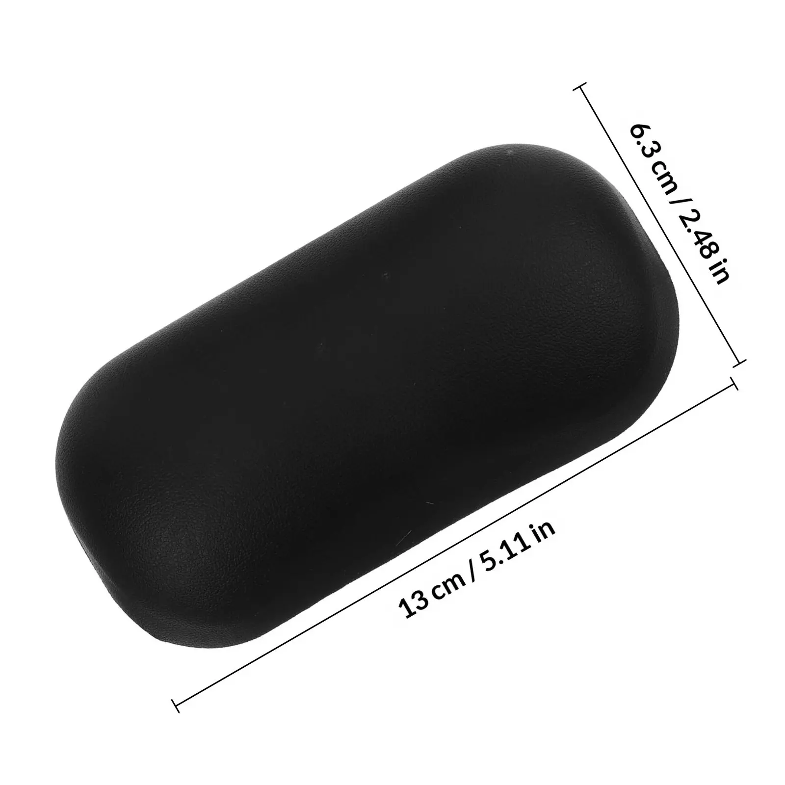 Black PU Silicone Mouse Wrist Rest Pad Cute Round Ergonomic Wrist Support Cushion for Long Hours Computer Use Pain Relief