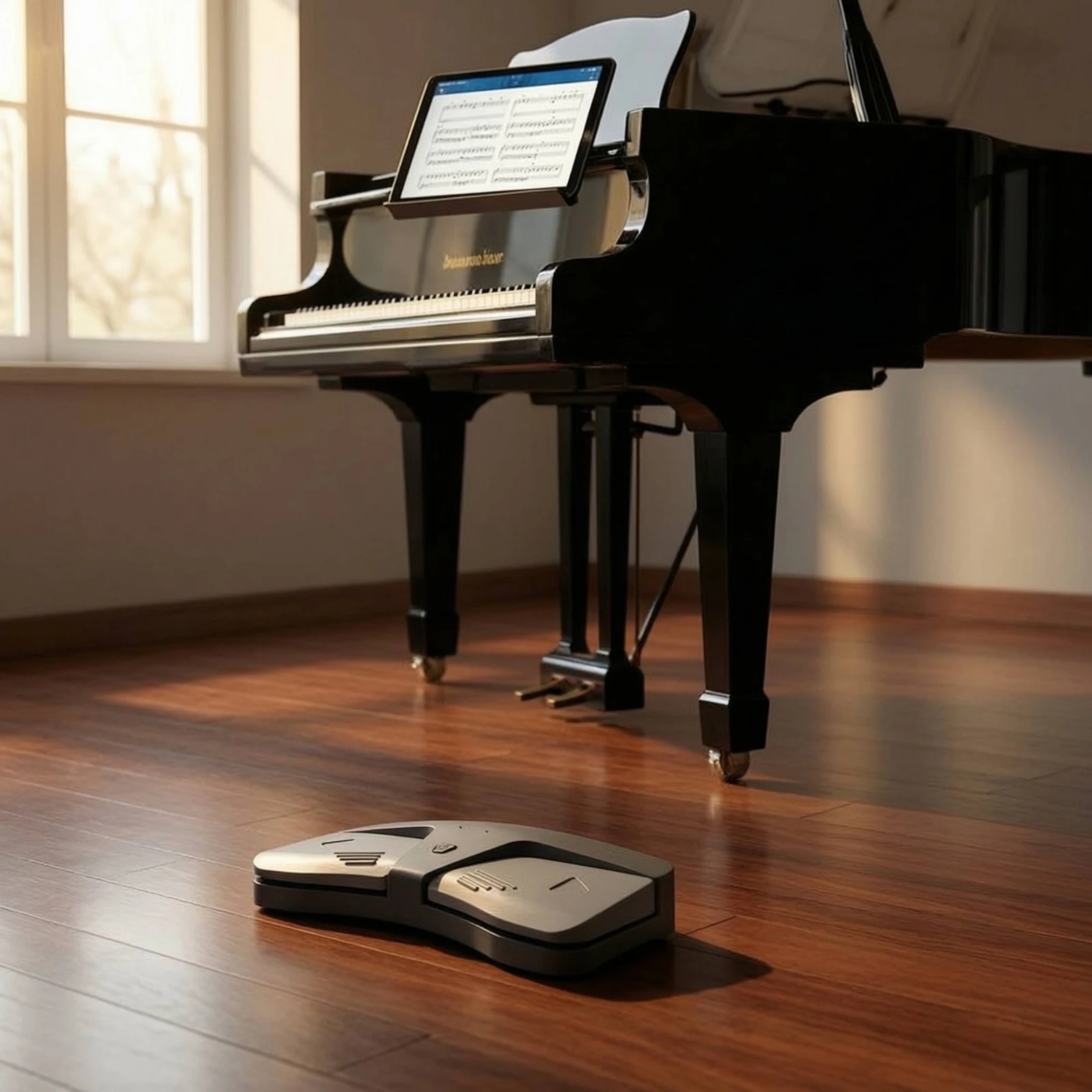 Bluetooth Page Turner Pedal Handshands-off Wireless Page Turner Pedal Compact Slim for Musicians, Live Performance