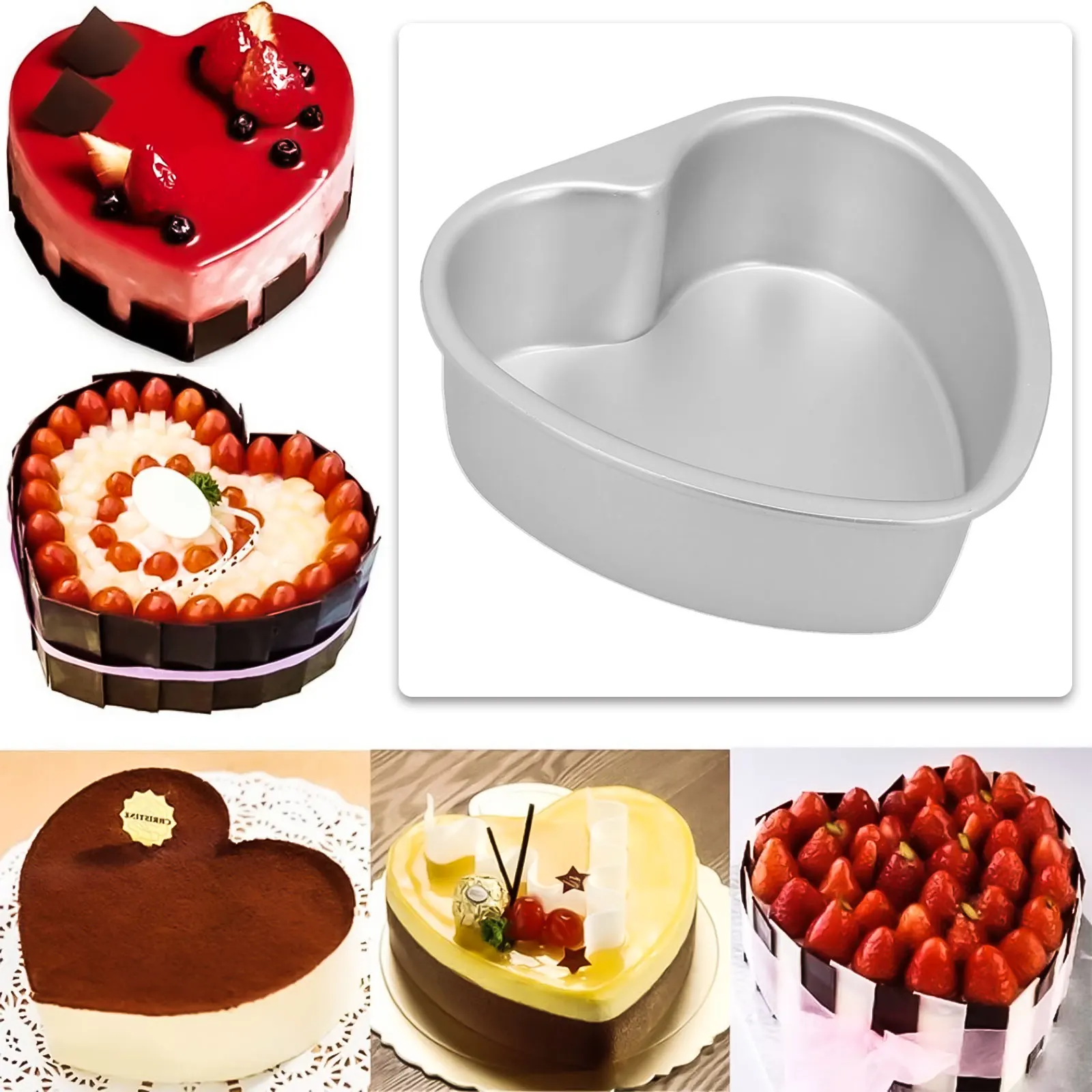 Aluminum Alloy Heart Pan For Consistent Baking Outcomes With Minimal Cleanup Between Uses In Domestic For Kitchens