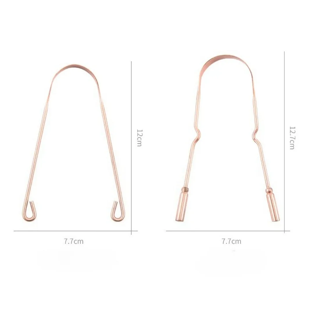 جديد قابلة لإعادة الاستخدام النحاس النقي اللسان مكشطة فرشاة تنظيف الفم الطازجة تنظيف النظافة للرجال والنساء عالية الجودة اللسان المنظفات #6