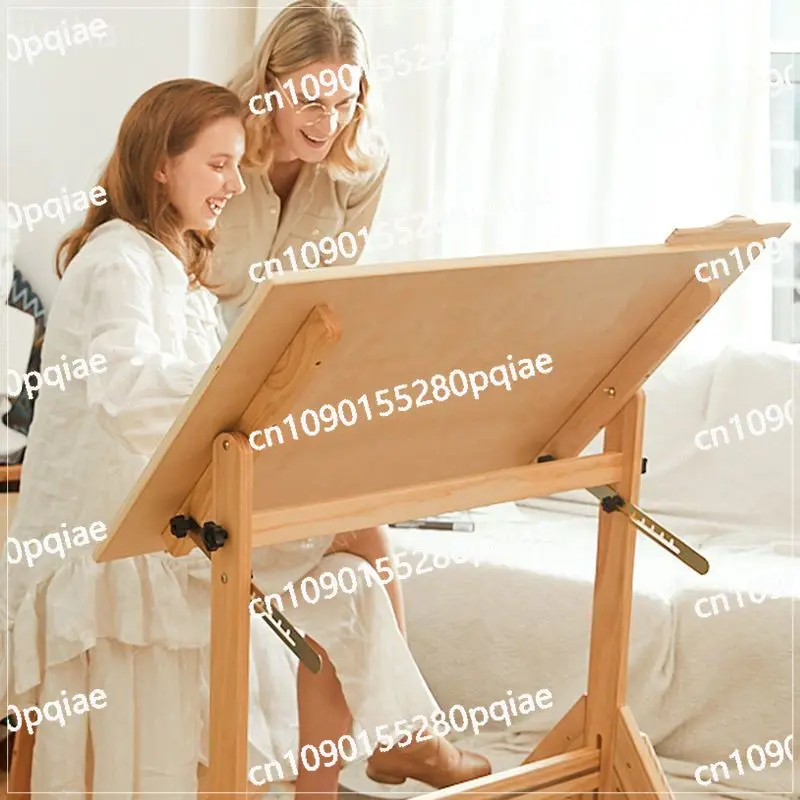 Wooden Sit-stand Drawing Desk Engineering Drawing Table Easel Painting Architectural Plate Drawing Art Sketching Table