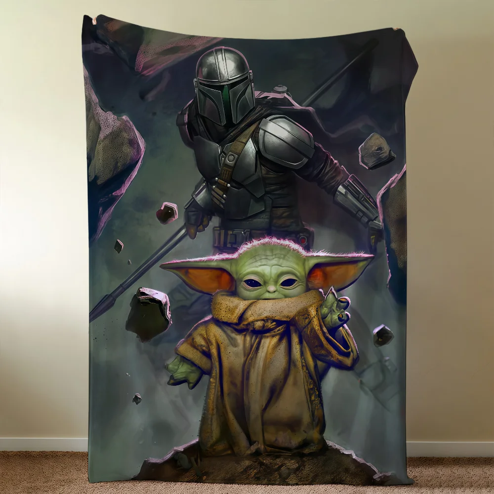 Blanket W-WARS-ES Throw Yoda S-STARS-ES Super Cosy Plush Living Room Sofa Couch Childish Birthday Gifts view 2
