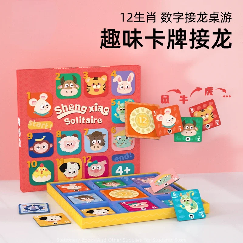 

Fun Digital Card Solitarist Board Game Enlightening Intelligence Parent-child Interactive Puzzle Game Children's Toys