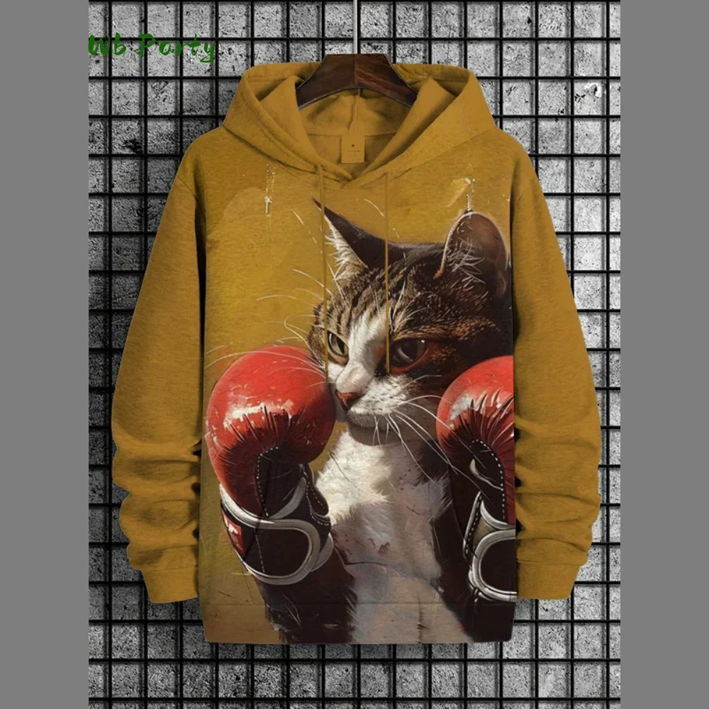 Astronaut Cat 3D Printing Hoodie Men Women Fashion Long Sleeve Hoodies Sweatshirt Oversized Coat Women Men's Sweatshirt Hoodies