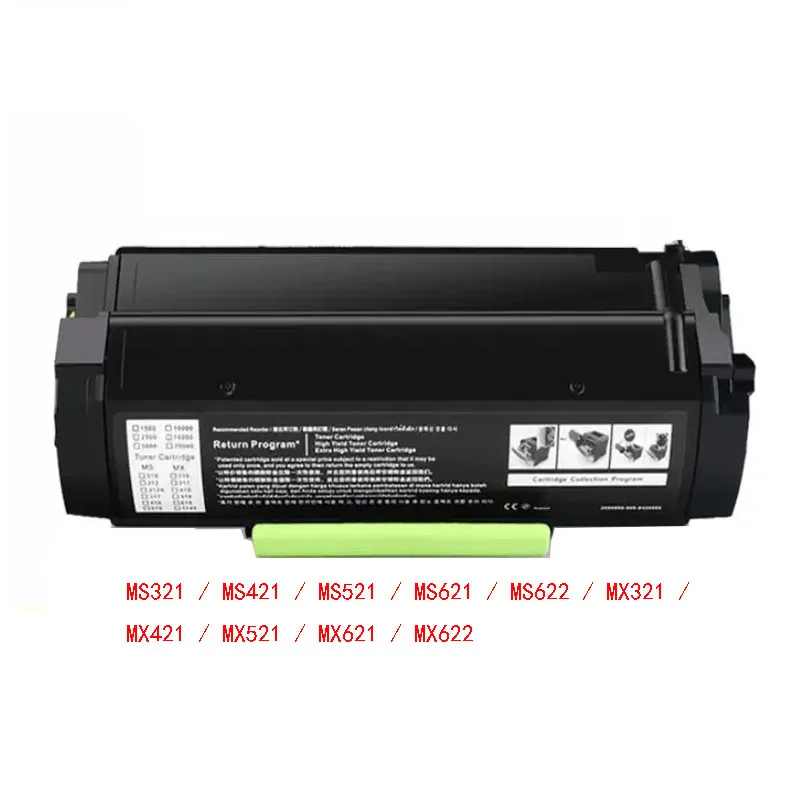 56F3000 56F3H00 56F3X00 Toner Cartridge Compatible for Lexmark MS321 MS421 MS521 MS621 MX321 MX421 MX521 MX621 Printer