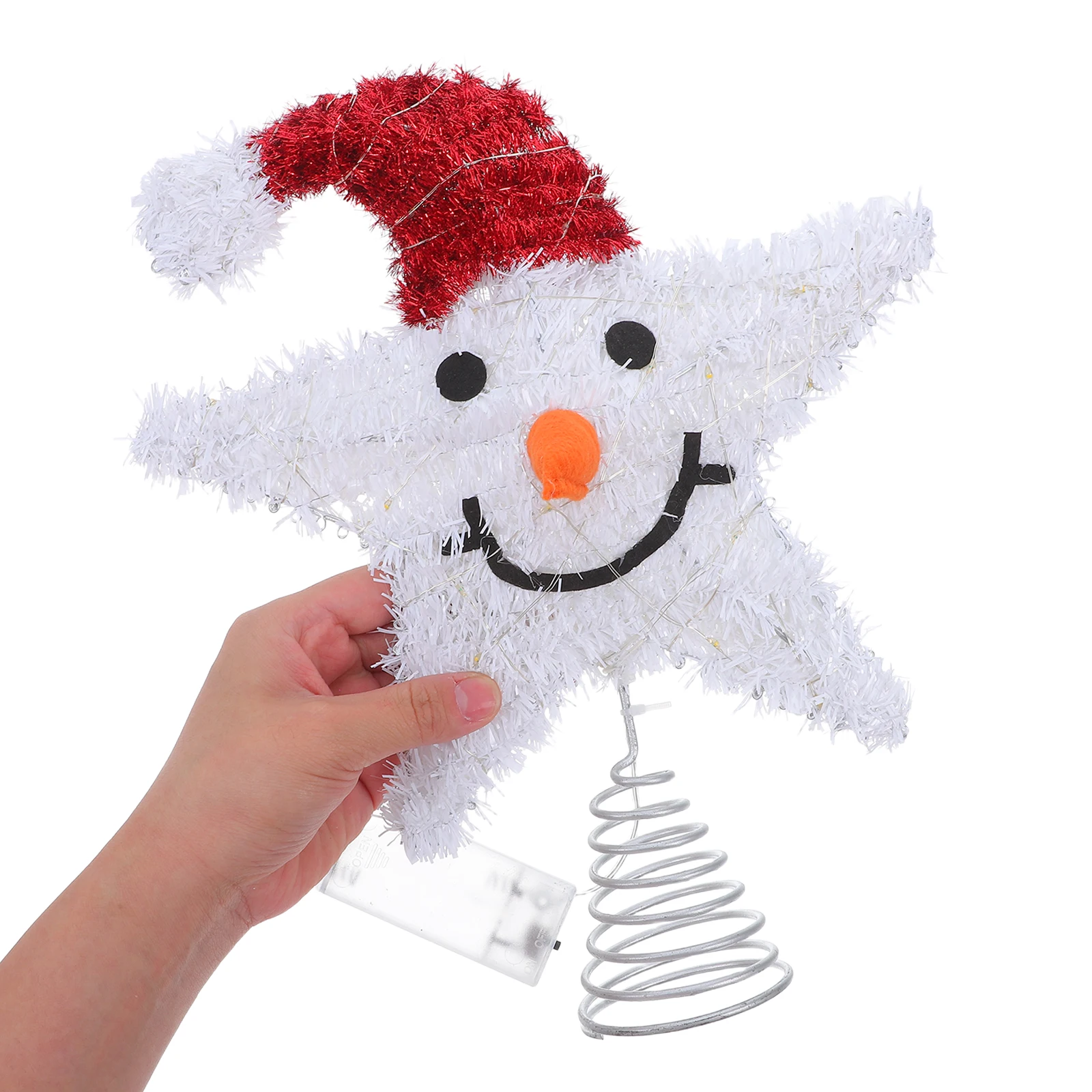 

Christmas Tree Top Star Twinkling Topper with Lights Decorative LED Shaped Illuminated Ornament