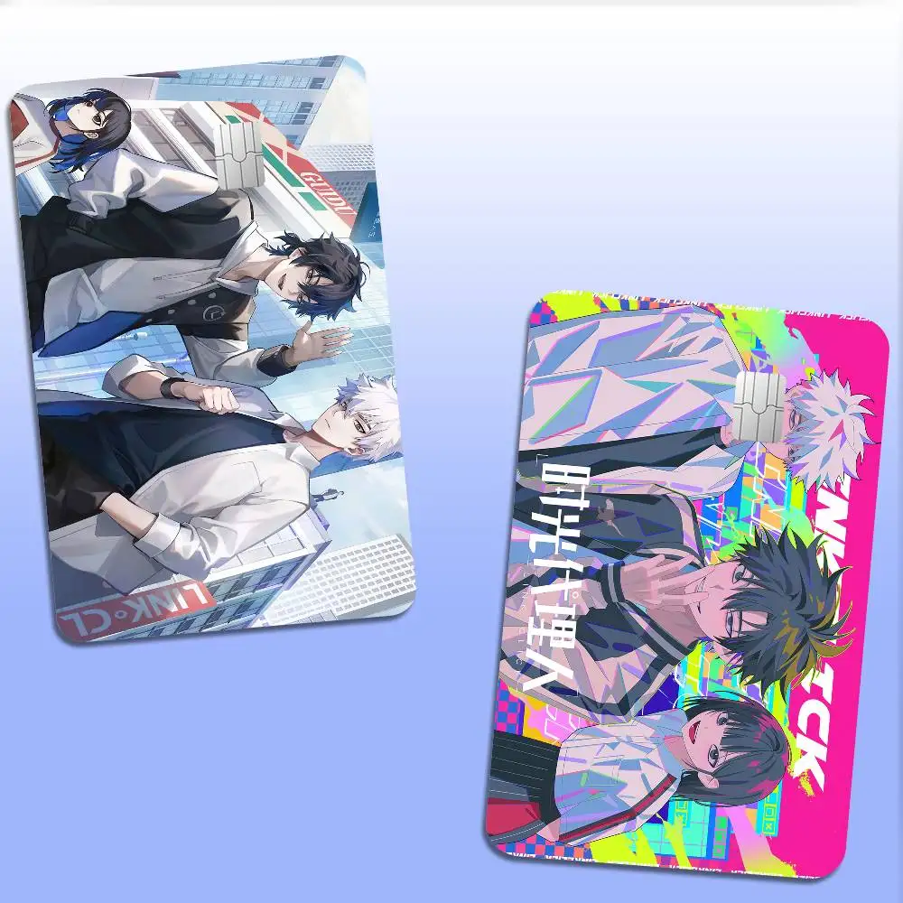 Link Click Anime Anime Front Cover Film Sticker Skin For Credit Debit Card Small Large Chip