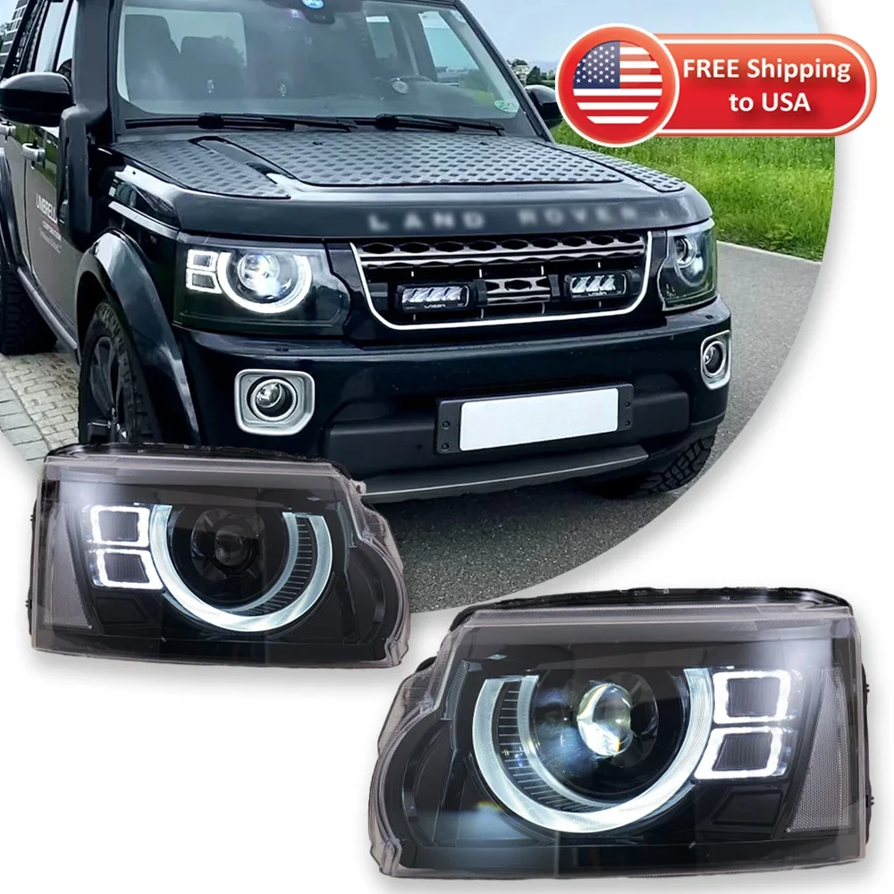 

TYPY Car Lights For Land Rover Discovery 4 Headlight 2010-2017 LED Projector Headlamps Turn Signal Car Styling Auto Parts