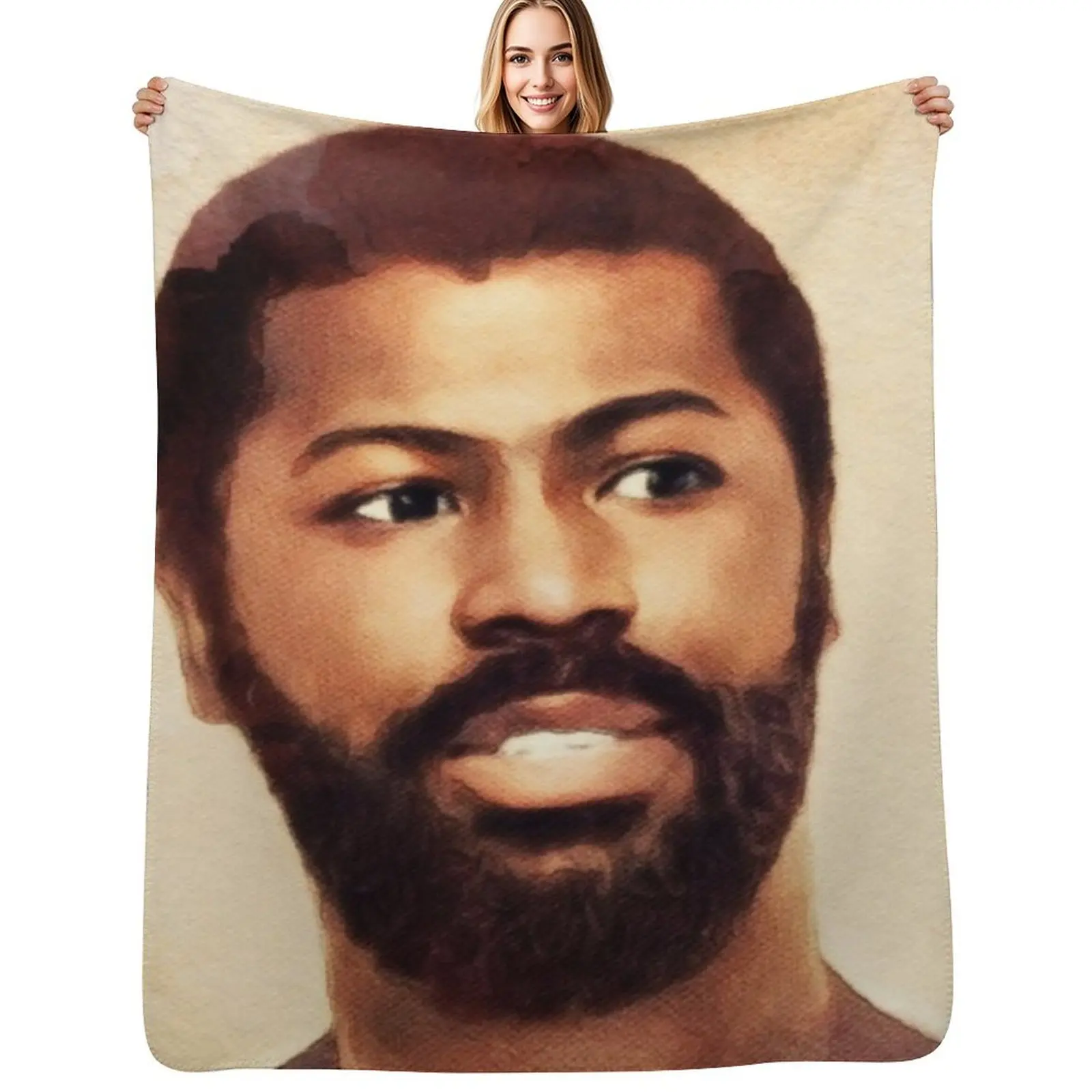 

Teddy Pendergrass, Music Legend Throw Blanket Personalized Gift Beautifuls Shaggy Blankets For Sofas Blankets