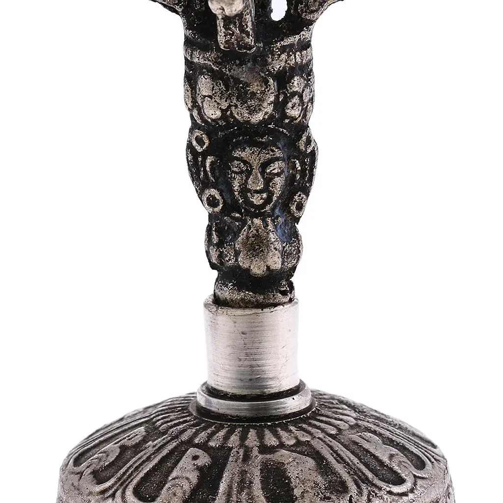Tibetan Vajra Bell Copper Dorje Set Spiritual Meditation Bell Buddhist Instrument for Temple Practice