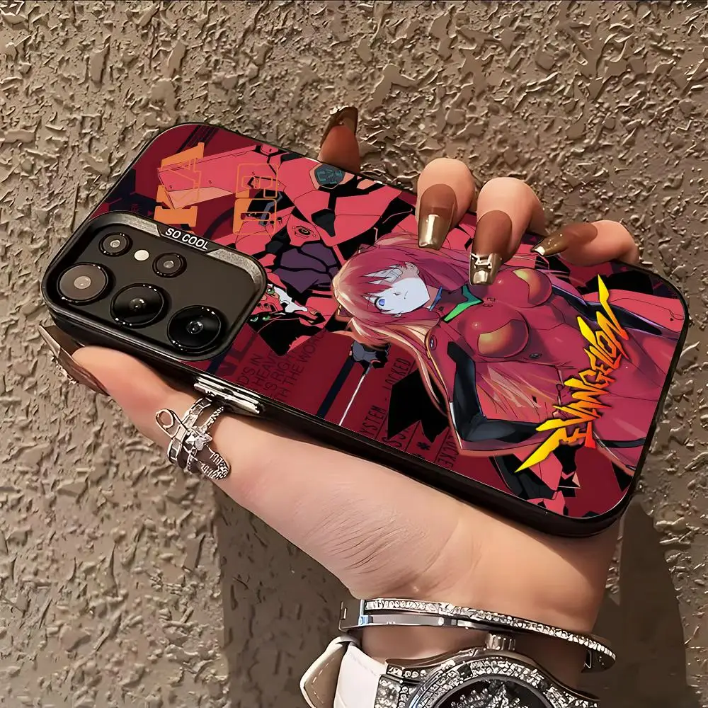 Coque de téléphone EVAN Asuka pour Samsung Galaxy S26 S25 S24 S23 S22 S21 S20 Note20 Plus Ultra, couleur argentée