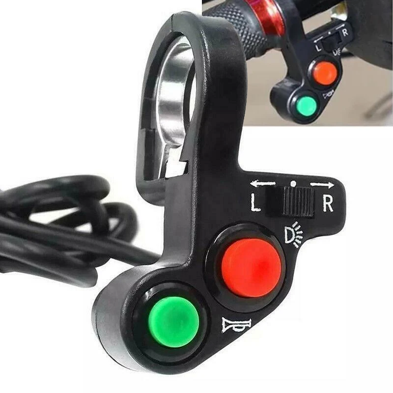 Motorcycle Horn Turn Signal Light On Off Switch For 22mm 7/8'' Handlebar Dirt Bike Motor