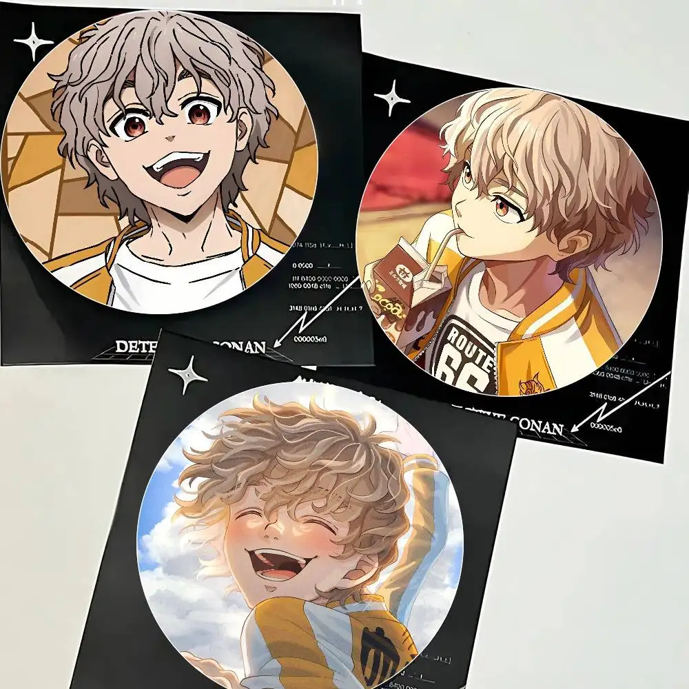 Choji Tomiyama Anime WIND BREAKER Cartoon Style Badge Brooches On Backpack Decoration Round Enamel Pins For Accessorys