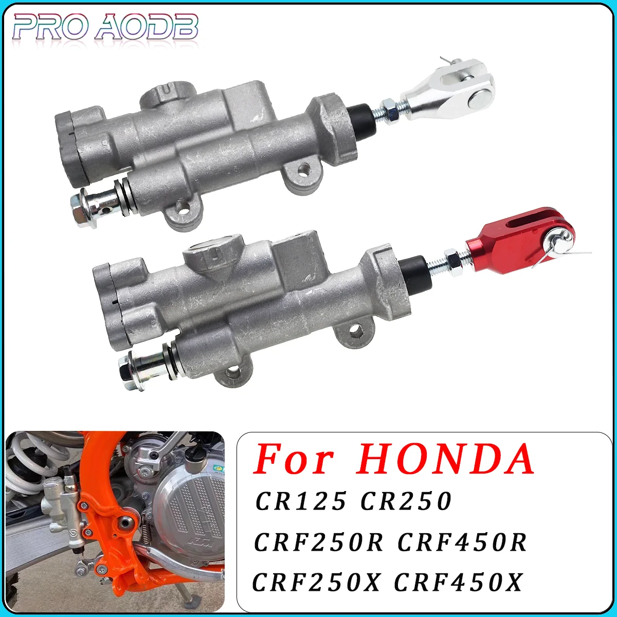 

For Honda Rear Brake Master Cylinder CRF 250R 450R CR125R CR250R CRF250R CRF450R CRF250X CRF450X Kayo T4 T6 K6 Motorcycle