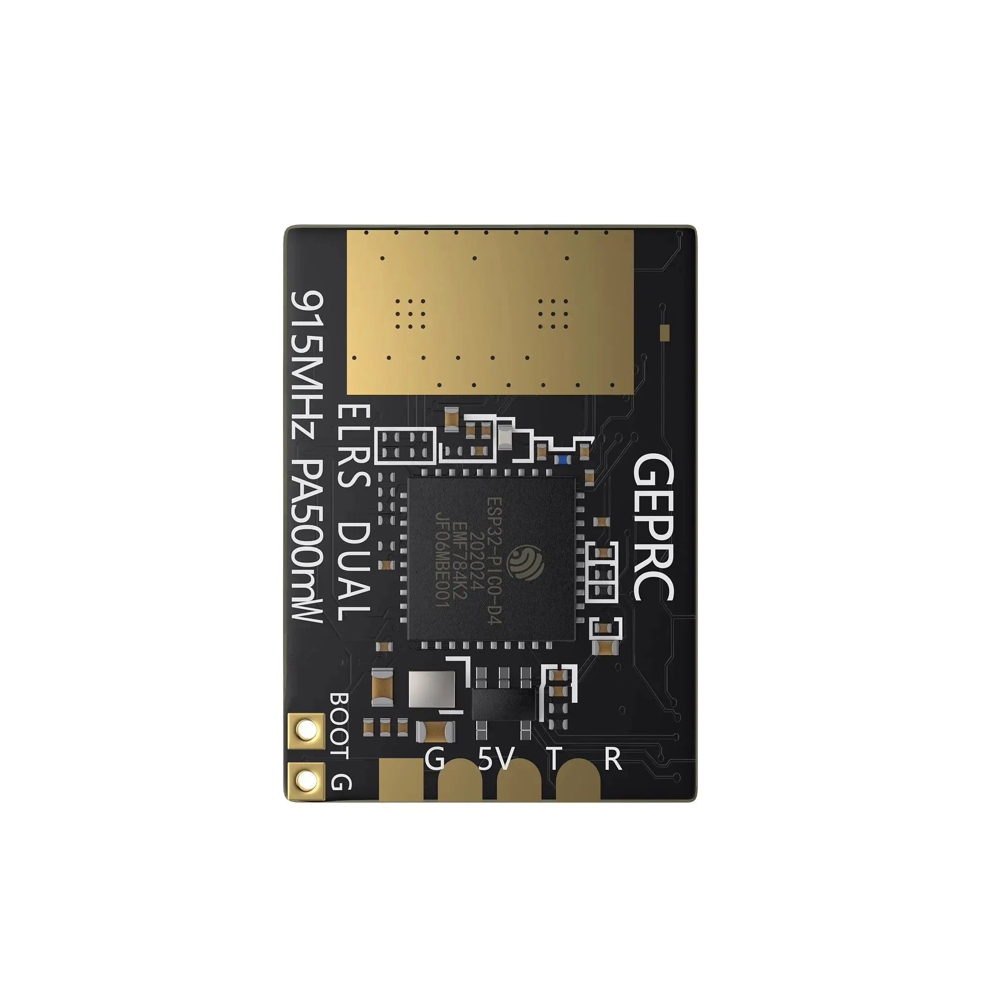 جهاز استقبال GEPRC ELRS Dual PA500 Diversity - 915M/868M، شريحة PA عالية الطاقة 500 ميجاوات، WIFI، غلاف CNC مصنوع من خليط معدني لطائرة FPV Quadcopter Drone،
