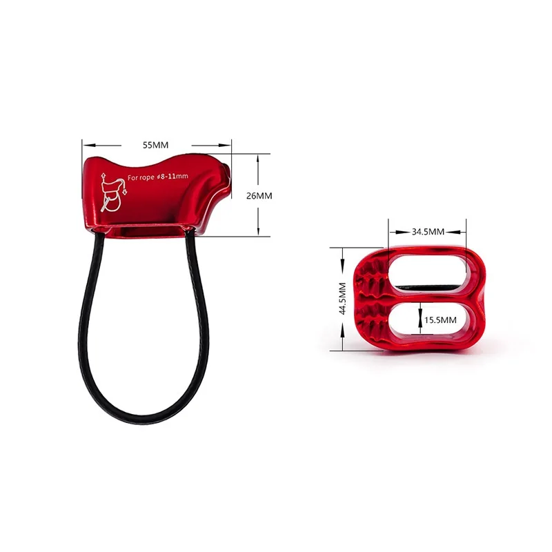 Rock Climbing ATC Descender Aluminum 25kN Indoor Climbing Wall Protector Outdoor Descend Mountaineering  Rigging Equipment