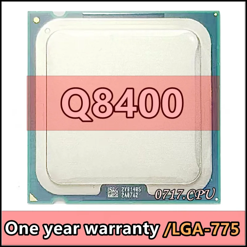 معالج وحدة المعالجة المركزية رباعي النواة ، Q8400 ، SLGT6 ، 2.6 GHz ، 4M ، 95W ، LGA 775