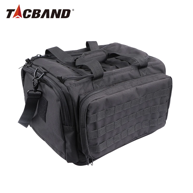 

Deluxe Range Bag for Firearms and Ammo, Pistol Shooting Tactical Nylon Gun Bag with Magazine Storage Pockets