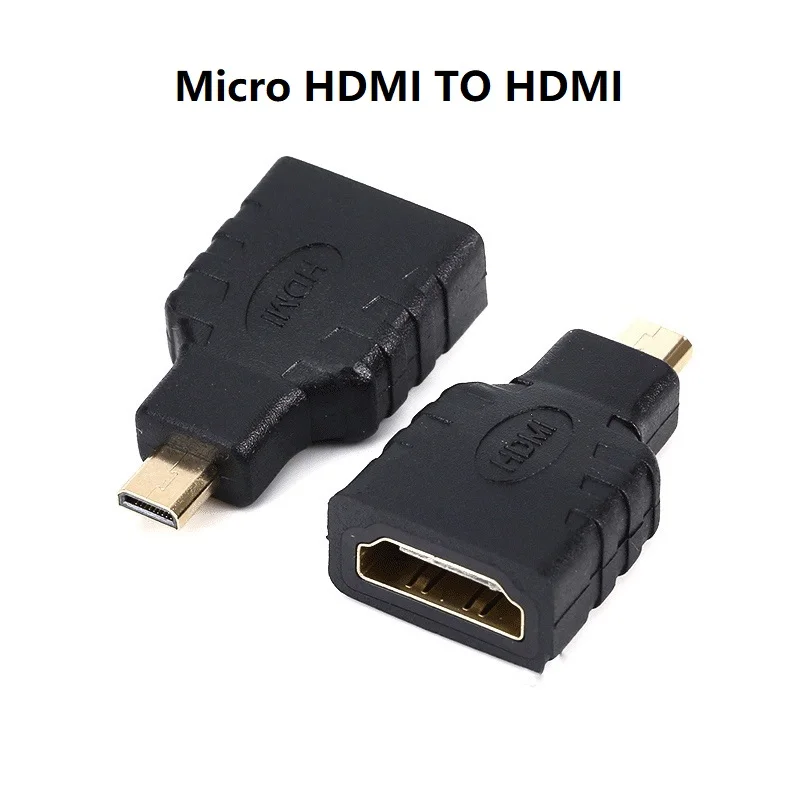 Mini / Micro HDMI Male HDMI-compatible To Standard HDMI-compatible Female Extension Adapter Converter For HDTV Laptop PS5