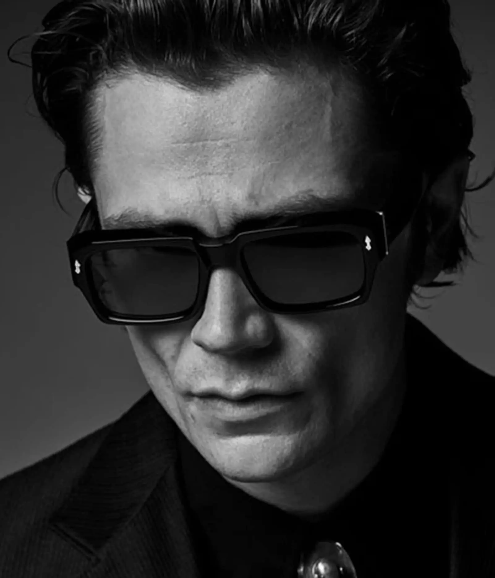 厚いスクエアフレームサングラス女性男性トレンディな分厚い長方形サングラスブラックシェード UV 保護