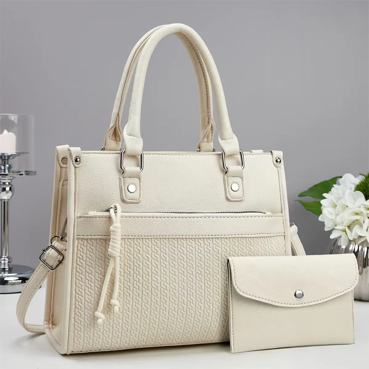 

Fashion Women Travel Shoulder Bags Crossbody Trendy Handbag Large Elegant Middle-Aged Mom Bag Korean Style