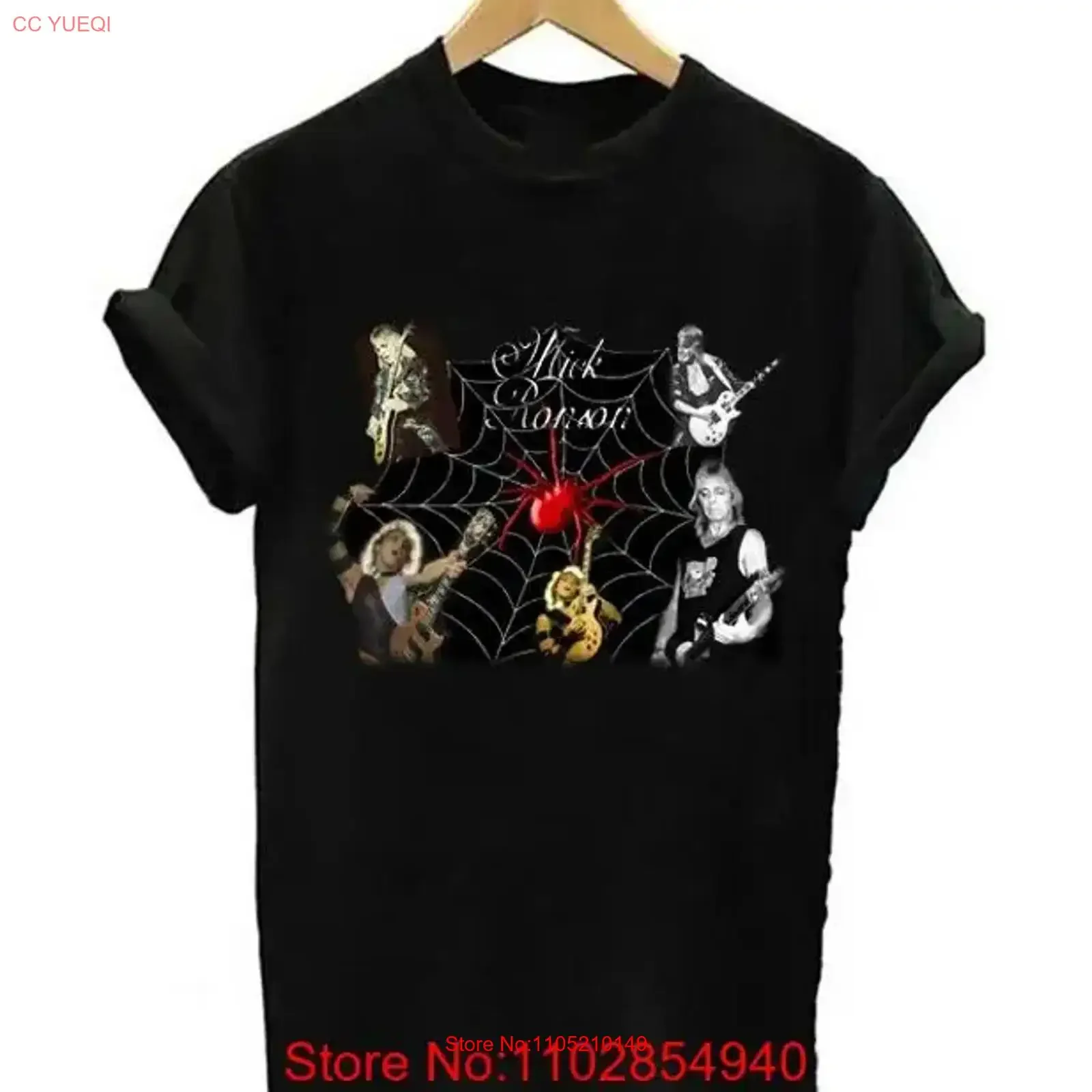 

Mick Ronson singer Gitar Music T shirt Black All Size S 4XL NL247 vintage Washed Top For Everyday Wear Slightly homme