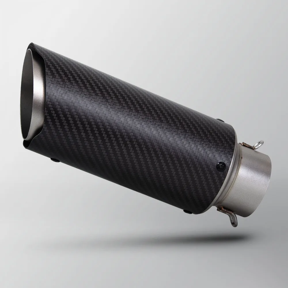 

Universal 60MM Motorcycle Exhaust Carbon Muffler For CBR650R CBR1000RR ZX10R RSV4 Z1000 MT07 R6 S1000RR 765RS TNT600