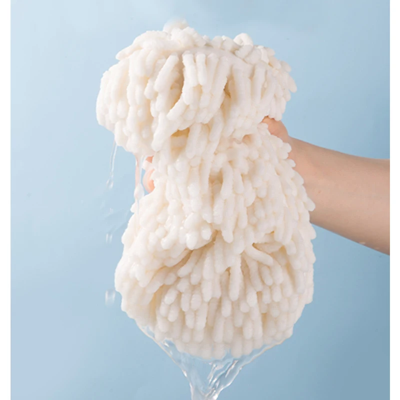 Quick DryHand Towels Kitchen Bathroom Hand Towel Ball with Hanging Loop Microfiber Towel Cleaning Cloth Kitchen Towel