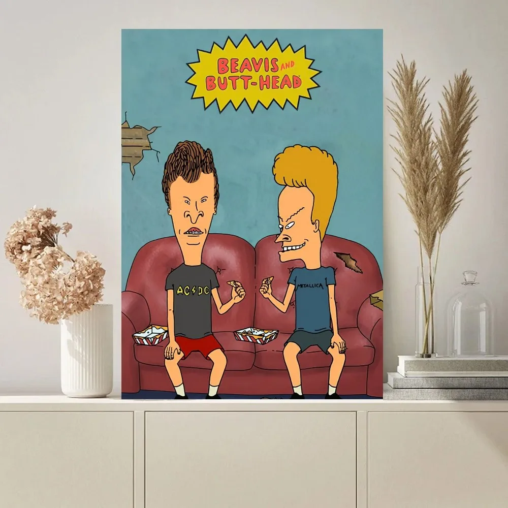 Beavis and Butt-Head Poster Paintings on The Wall Picture for Living Room Interior Painting Room Decoration